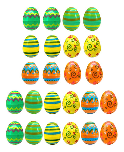 24x Huevos De Pascua Vacíos Cesta De Pascua Rellenos Para