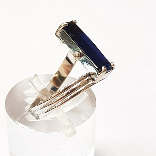 Imagen 4 de 4 de Anillo Oro Blanco 18k Cubic 1,8grs N°15 Brumat