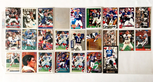 25 Cards De Jim Kelly Buffalo Bills Tarjetas E Inserts Nfl (Usado)