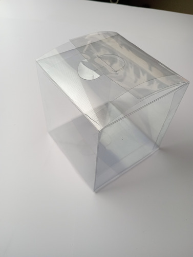 Caja Para Taza 10x10x10cms 10 Pzas Acetato Transparente