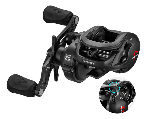 Carrete Piscifun Carbon Xcs Baitcaster, Carrete De Pesca Bai