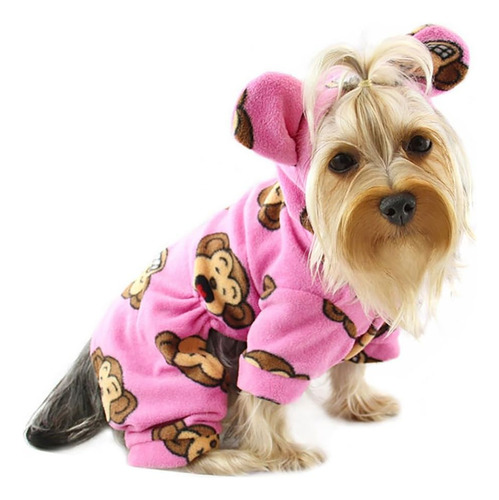 Adorable Silly Monkey Fleece Dog Pajamas/bodysuit With ...