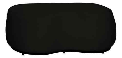 Puff Decorativo Beatriz Orgânico Veludo Preto