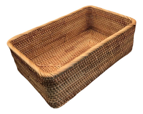 Cesta De Almacenamiento De Ratán Caja De Almacenamiento