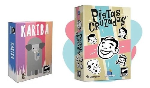 Combo Juego De Mesa Kariba + Pistas Cruzadas Bureau M4e