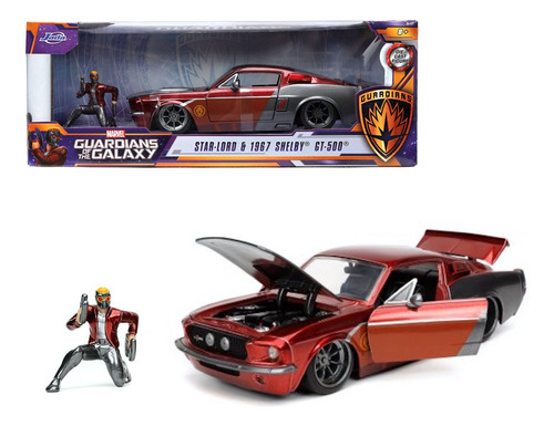 Star-lord & 1967 Shelby Gt-500 Jada 1:24 Hollywood Rides