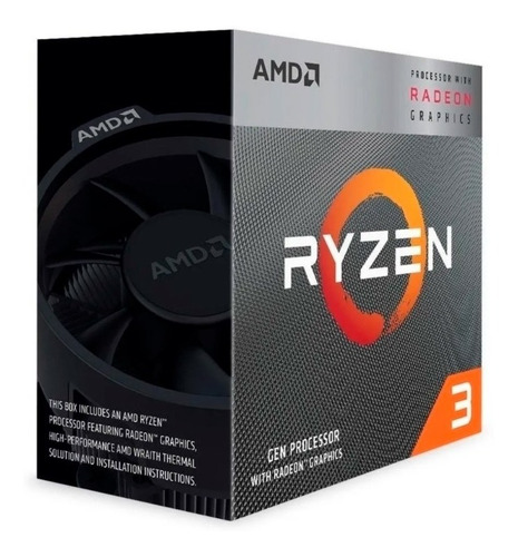 Micro Procesador Amd Ryzen 3 3200g 1250ghz Gtia Oficial Pce