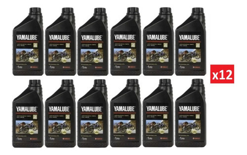 Aceite Yamalube 4t Mineral 20w40 Moto Original X12 Litros