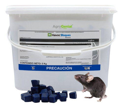 Veneno Para Ratas Grandes Roedores Ratones Seca Ratas 5kg