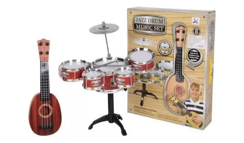 Set Infantil De Batería Y Ukelele Niños