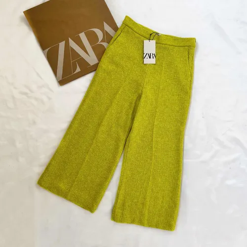 Pantalon tweed zara sale