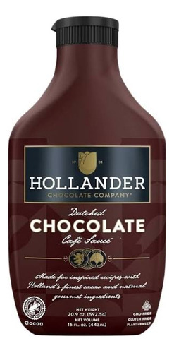 Salsa De Chocolate Hollander Para Cafe - 443 Ml