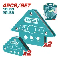Comprar Set de 4 escuadras magneticas total tamwh4062 Ángulos: 45°,90°,135°