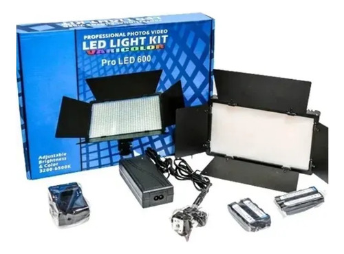 Kit Luz Led Para Fotografia/video Pro Led 600 + Tripode