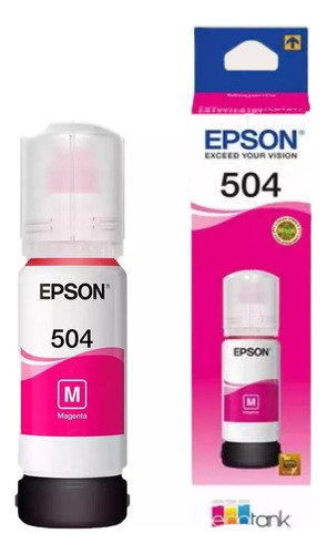 Botella De Tinta epson Magenta T504 L4150/4160 Diginet