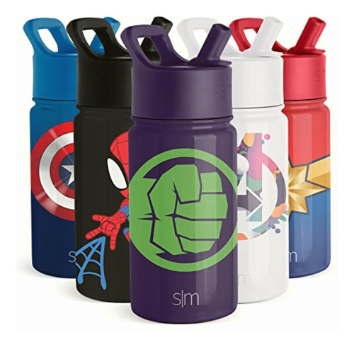 Simple Modern Marvel Hulk Kids Water Bottle With Straw Lid | Color -marvel: Hulk Smash