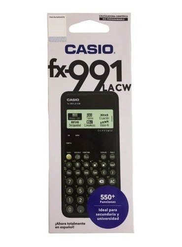 Calculadora Cientifica Casio 2023 Classwiz Fx-991la-cw 550+ 