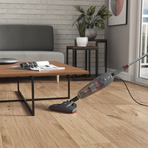 Aspirador de pó vertical com fio portátil de mão 2 em 1 1450w de potência com cabo elétrico de 6 metros e 1,6 litros de capacidade com filtro HEPA Electrolux STK15 cinza urban grey