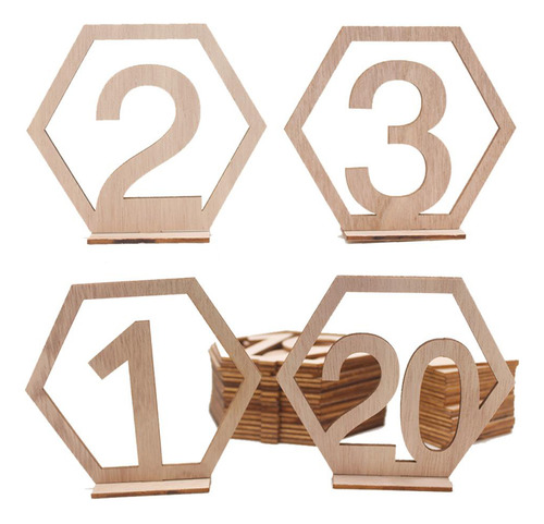 Números De De Madeira 1 20 Conjunto De Decoração Diy