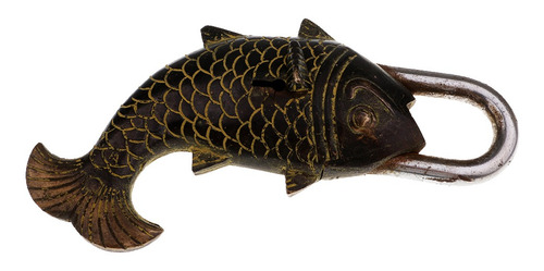 Imagen 3 de 9 de Bloqueo De Pescado Bronce 17cm
