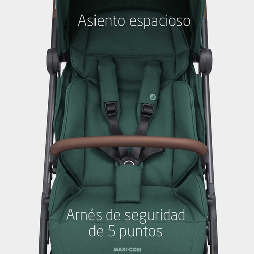 Cochecito De Bebé Maxi-cosi Soho Ultracompacto Plegado Autom Color Verde Musgo Chasis Gris Grafito