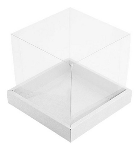 Caixa de Panetone 100g (10cm X 10cm X 10cm) Branca - Rizzo