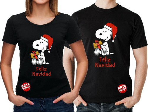 Polos Navideños Navidad Snoopy