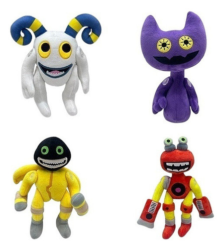 2024 Kl Wubbox Peluche My Singing Monsters, Paquete De 4
