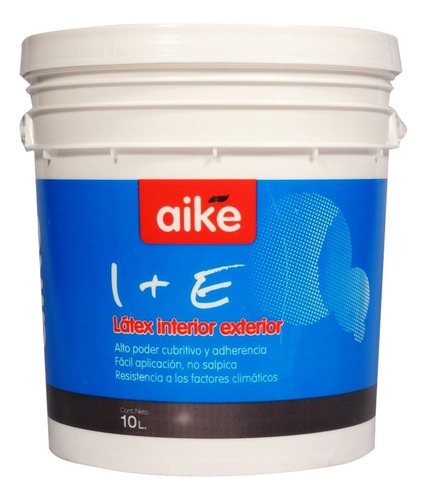 Latex Interior Exterior Blanco De Aike X10 Lts 