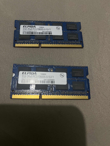 Memoria Ram De Lapto 4gb 2x2 Casi Nueva