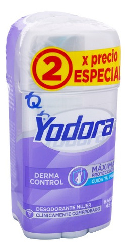 Yodora Barra Dermo Control 45g X2