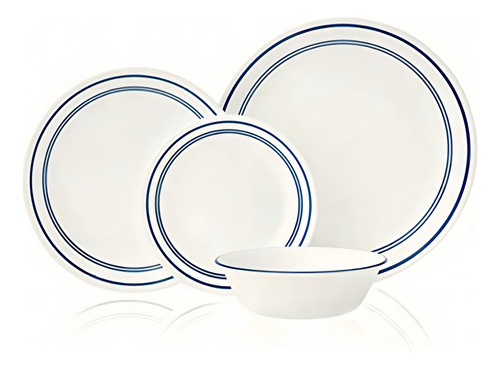 Pratos planos Corelle 1135857 (pacote com 8), pratos de jantar