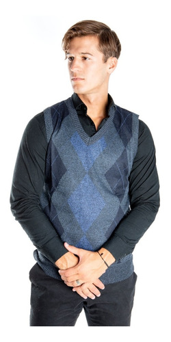 Sweater Hombre Chaleco Sin Mangas Rombo Olegario 