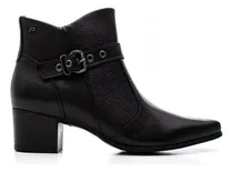 Comprar Bota Cuero Pegada Dama Confort Hebilla Taco Alto Confort