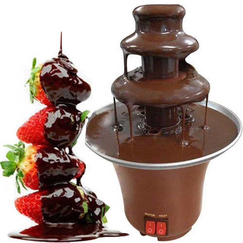 Mini Fonte Cascata De Chocolate Fondue Maquina Elétrica 220v
