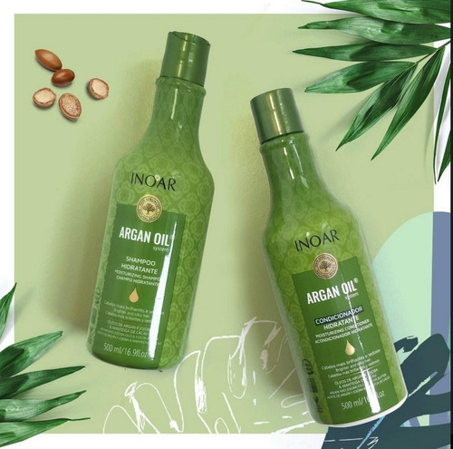 Kit Shampoo E Condicionador Inoar Argan Oil System 500ml
