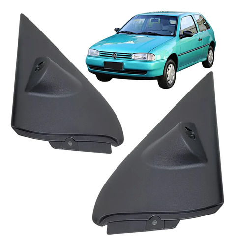 Par Acabamento Interno Retrovisor Gol Parati G2 G3 G4 C/furo