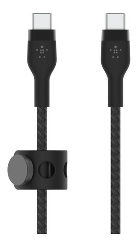 Cabo Belkin Pro Flex Usbc para Usbc com alça de 2 m preto