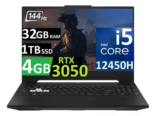 Asus Tuf F15 144hz Core-i5 12va Gen 32gb 1tb Ssd Rtx3050 4gb