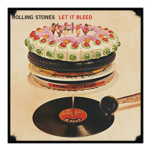 #84 - Cuadro Vintage 30 X 30 Cm / The Rolling Stones Rock