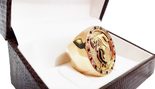 Anel Ze Pilintra Com Pedras 20 Gramas Ouro 18k