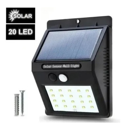 Lámpara Led Solar Sensor Luz Reflector