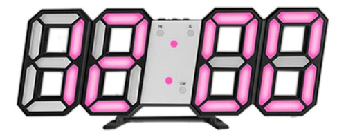 Reloj De Pared Digital 3d B_pink