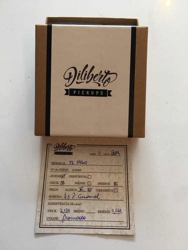 Set Microfonos Telecaster Diliberto Pickup 1960 Cr