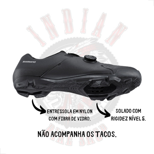 Sapatilha Shimano Mtb Xc3 Xc300 Sistema Boa - Preto