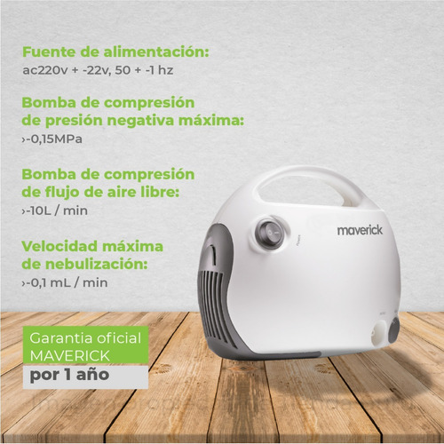 Imagen 5 de 6 de Nebulizador Yuwell Compresor Silencioso Adulto - Niño 403a
