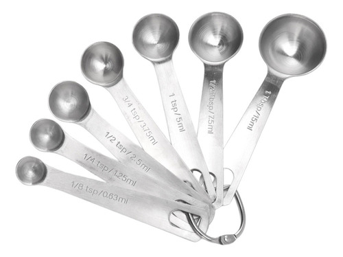 Rl1 Juego De 7 Cucharas Medidoras De Acero Inoxidable Para