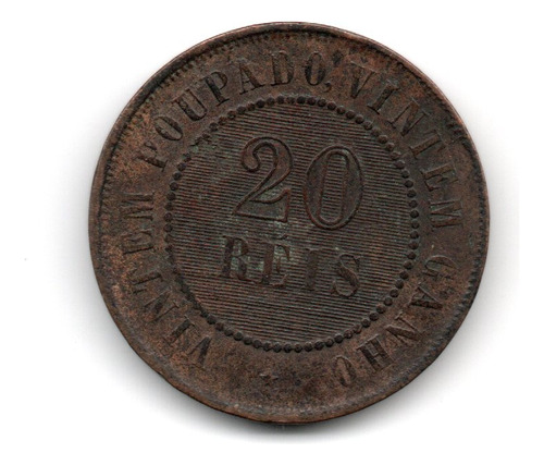 Brasil Moneda 20 Reis Año 1905 Km#490