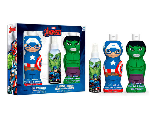 Avengers Edt 150 Ml + 2 Shower Gel & Shampoo 400 Ml Marvel