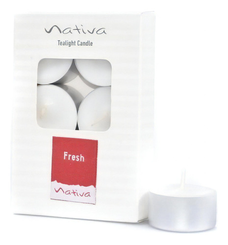 Velas Nativa Tealights X6 Aromaticas Perfumada Fragancias Fragancia Fresh